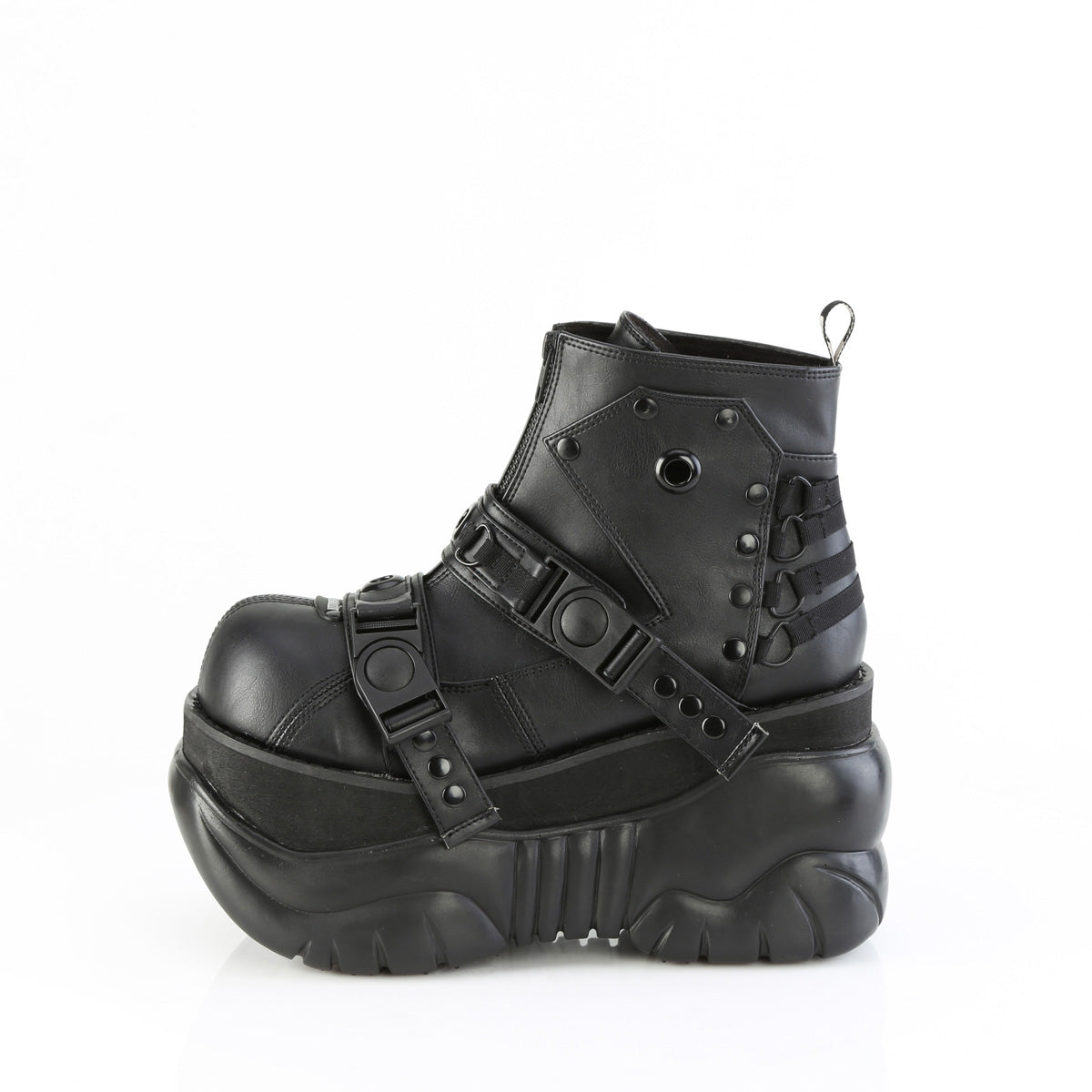 3" Pf Ankle Boot, Back Zip Pleaser Demonia BOXER/60