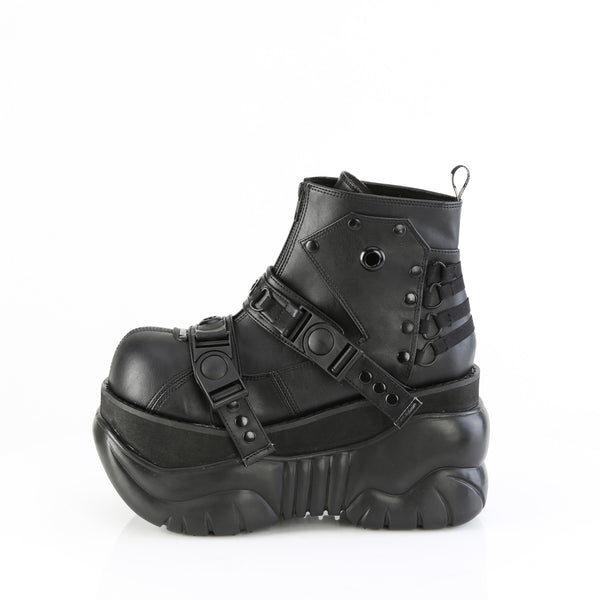 3" Pf Ankle Boot, Back Zip Pleaser Demonia BOXER/60