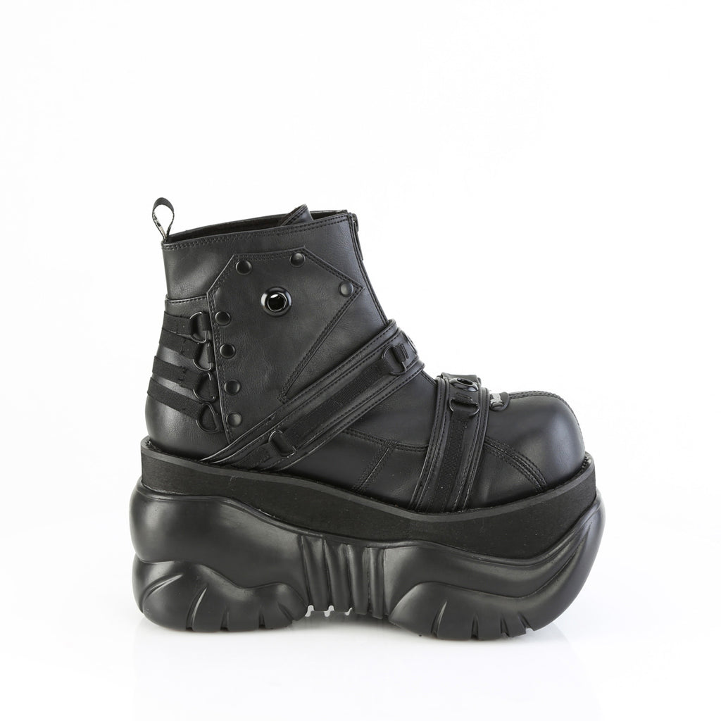 3" Pf Ankle Boot, Back Zip Pleaser Demonia BOXER/60