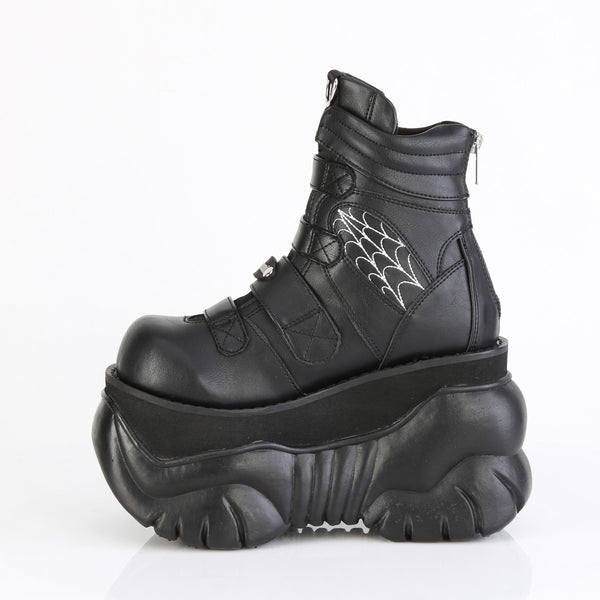 3" Pf Ankle Boot, Back Zip Pleaser Demonia BOXER/70