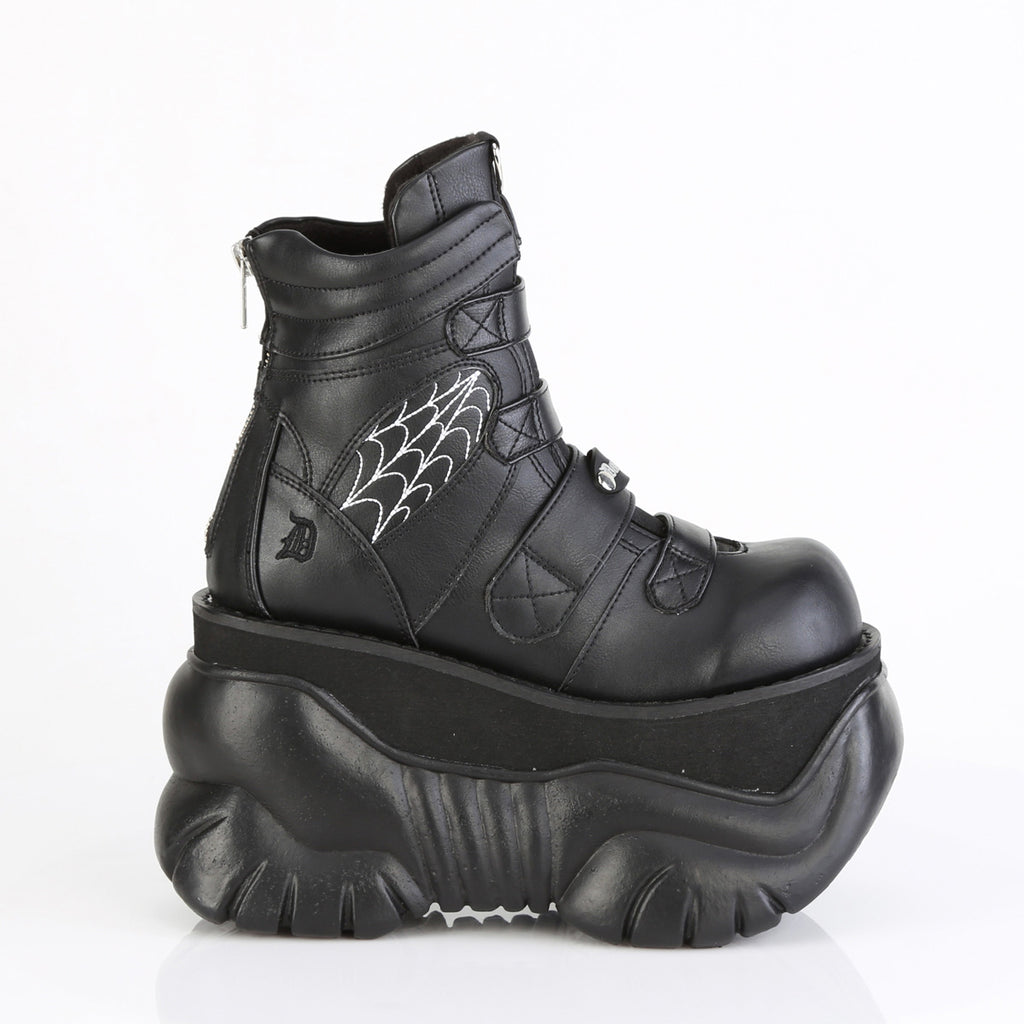 3" Pf Ankle Boot, Back Zip Pleaser Demonia BOXER/70