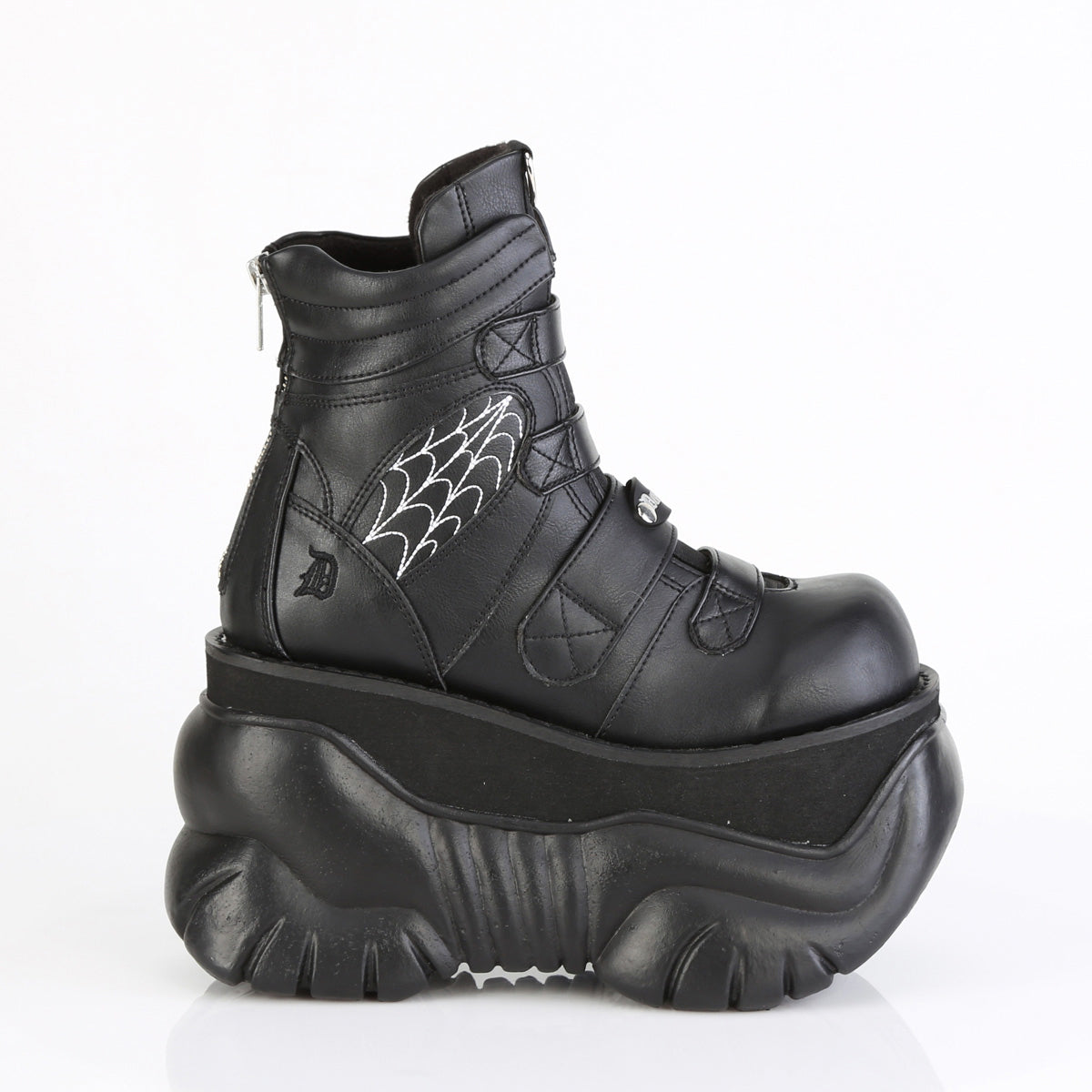 3" Pf Ankle Boot, Back Zip Pleaser Demonia BOXER/70