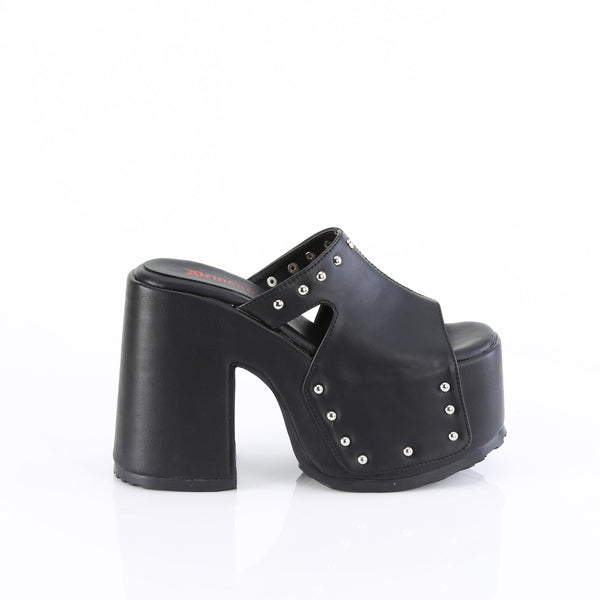 5" Chunky Heel, 3" Platform Slide Pleaser Demonia CAMEL/109