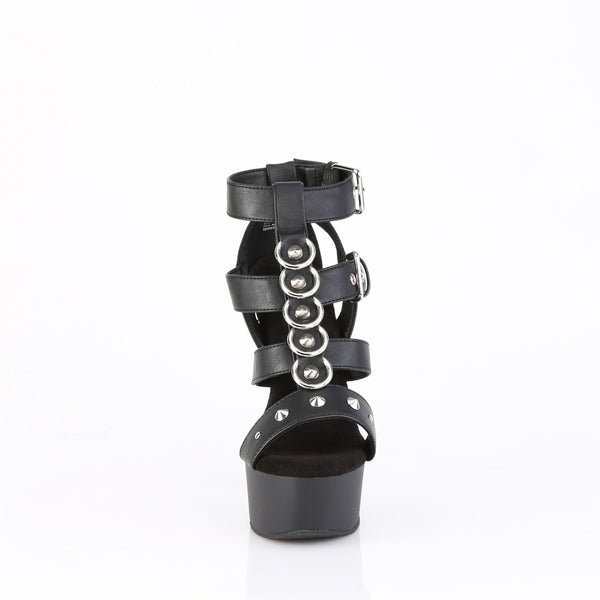 6" Heel, 1 3/4" Pf Strappy T-Strap Close Back Sandal Pleaser Pleaser CAPTIVA/658