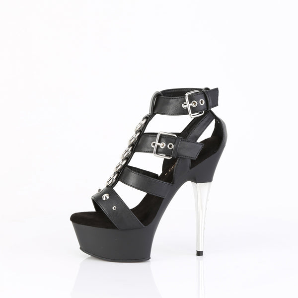 6" Heel, 1 3/4" Pf Strappy T-Strap Close Back Sandal Pleaser Pleaser CAPTIVA/658