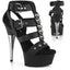 6" Heel, 1 3/4" Pf Strappy T-Strap Close Back Sandal Pleaser Pleaser CAPTIVA/658