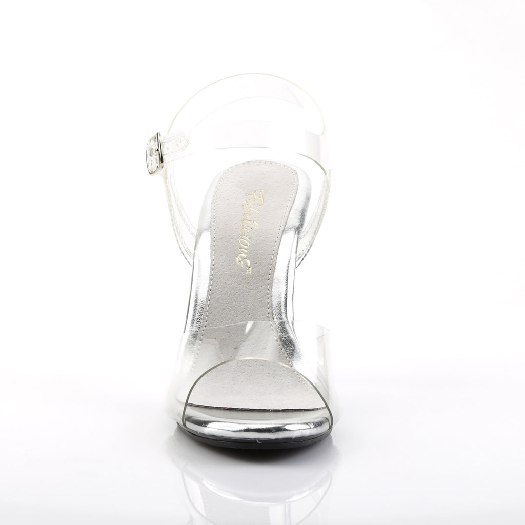Sexy Clear Upper Ankle Strap Sandals Stiletto High Heels Shoes Pleaser Fabulicious CARESS/408