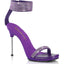 4 1/2" Heel, 1/4" Pf Ankle Strap Sandal W/Rs, Back Zip Pleaser Fabulicious CHIC/40