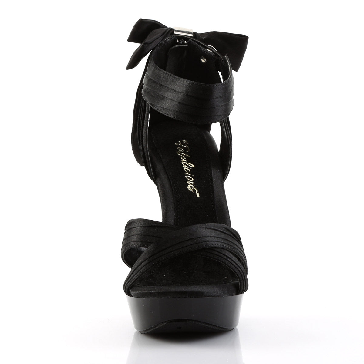 Fabulicious Cocktail-568 Crisscross Pleated Strap Platform Stiletto Sandal Secondary image