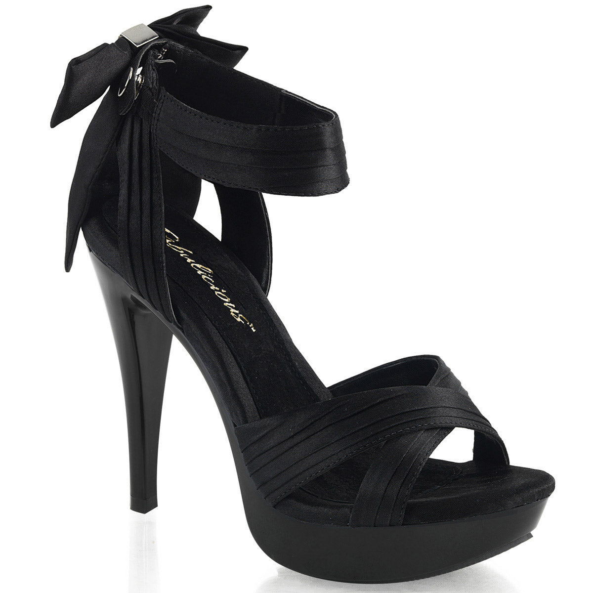 Sexy Elegant Pleated Strap Platform Stiletto Sandal High Heels Shoes Pleaser Fabulicious COCKTAIL/568 Main image