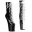 8" Heelless, 3" Pf Two Tone Lace-Up Ankle Boot, Side Zip Pleaser Pleaser CRAZE/1040TT