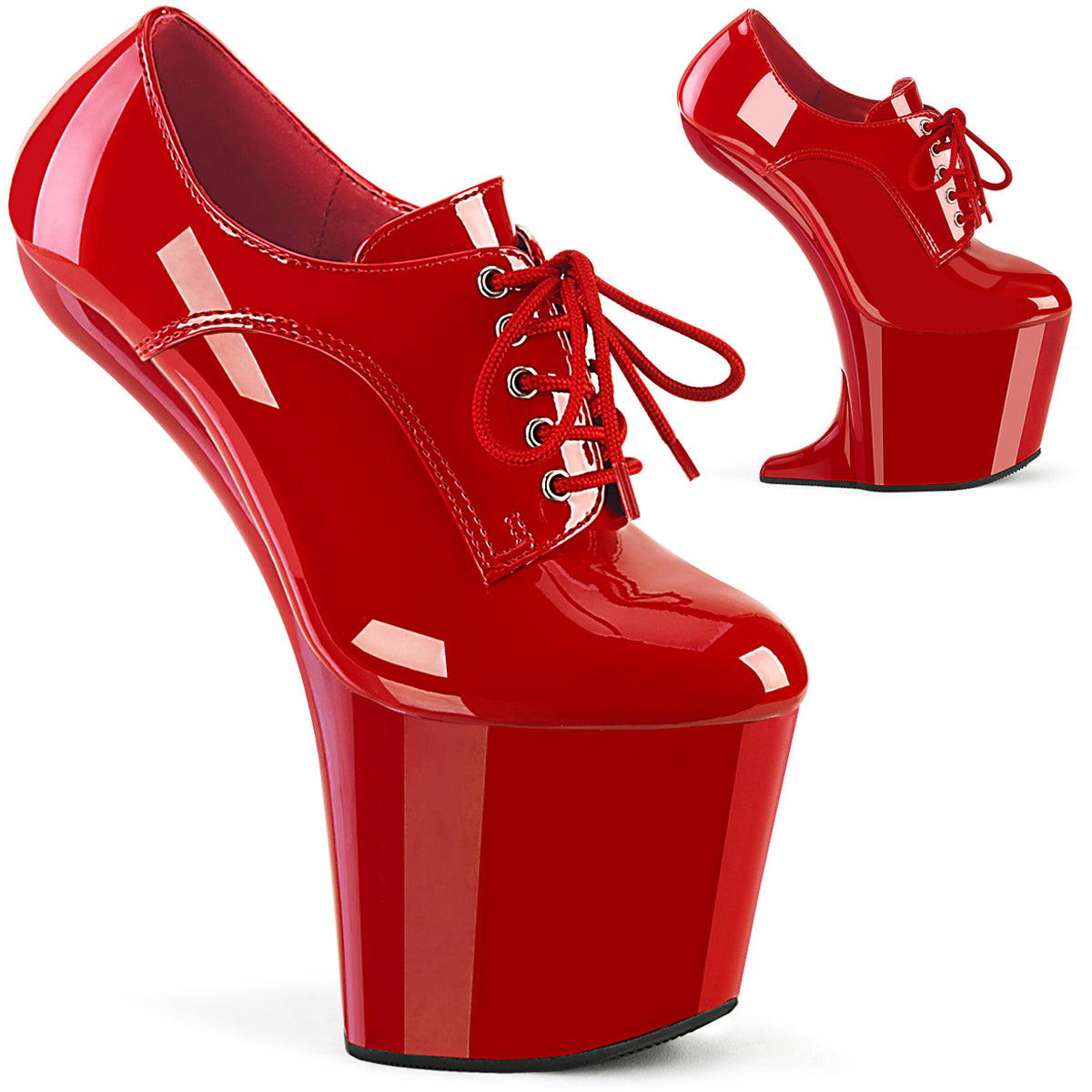 8" Heelless, 3" Pf Oxford Lace-Up Pump Secondary image