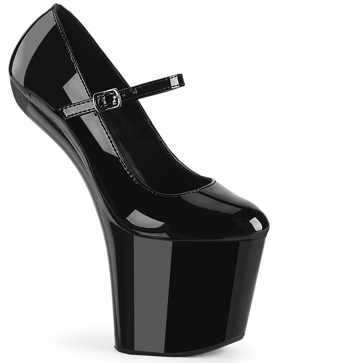 8" Heelless, 3" Pf Mary Jane Pump Pleaser  CRAZE/880