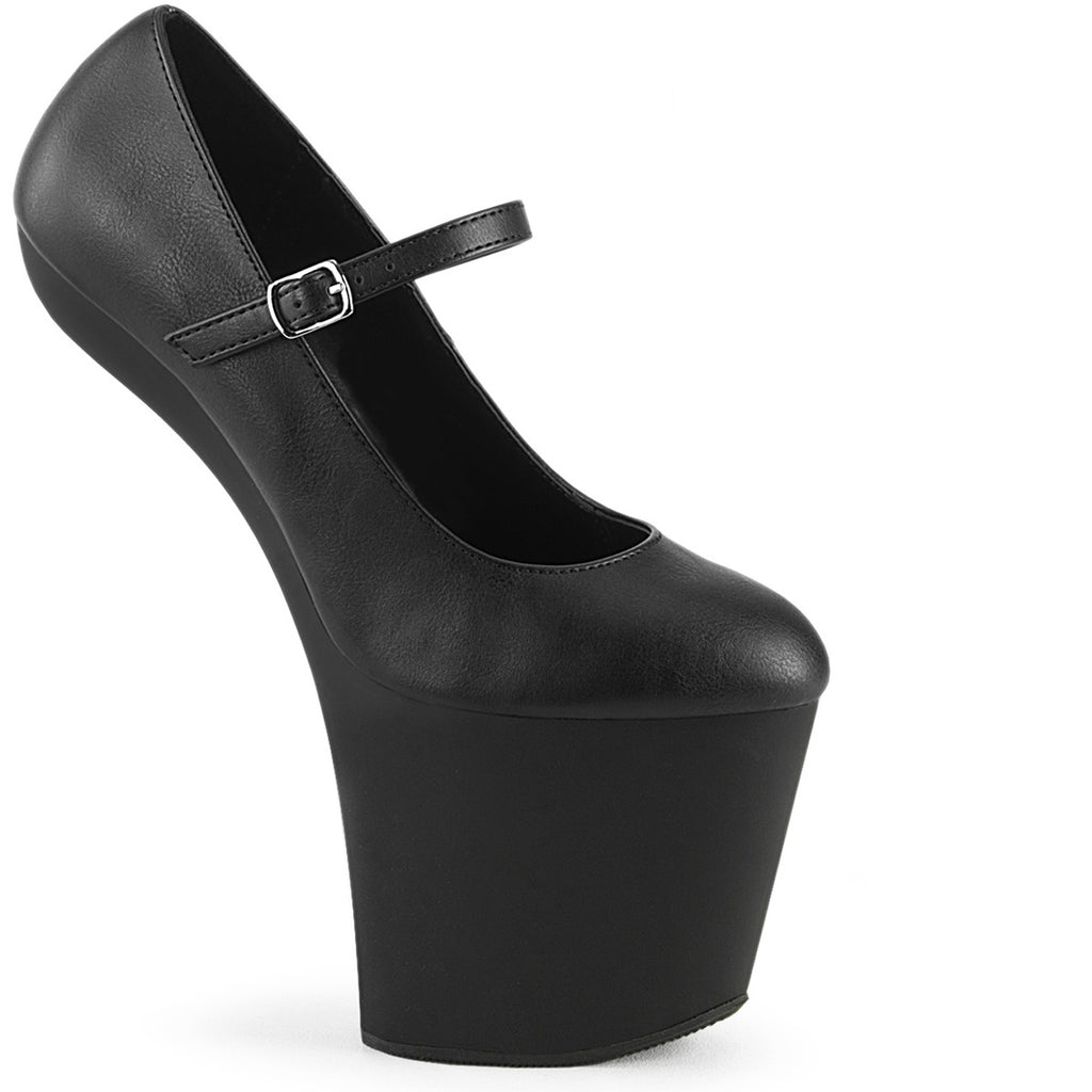 8" Heelless, 3" Pf Mary Jane Pump Pleaser Pleaser CRAZE/880