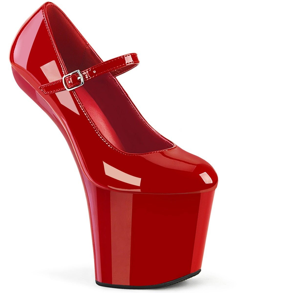 8" Heelless, 3" Pf Mary Jane Pump Pleaser  CRAZE/880