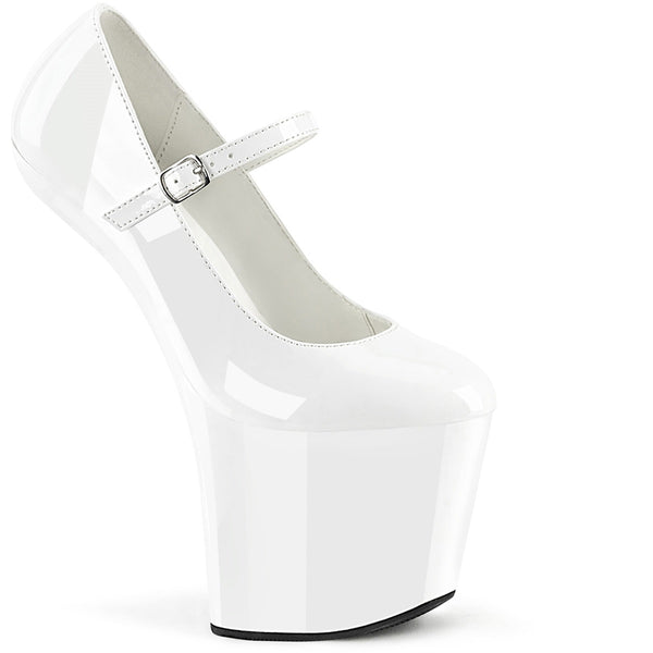 8" Heelless, 3" Pf Mary Jane Pump Pleaser  CRAZE/880