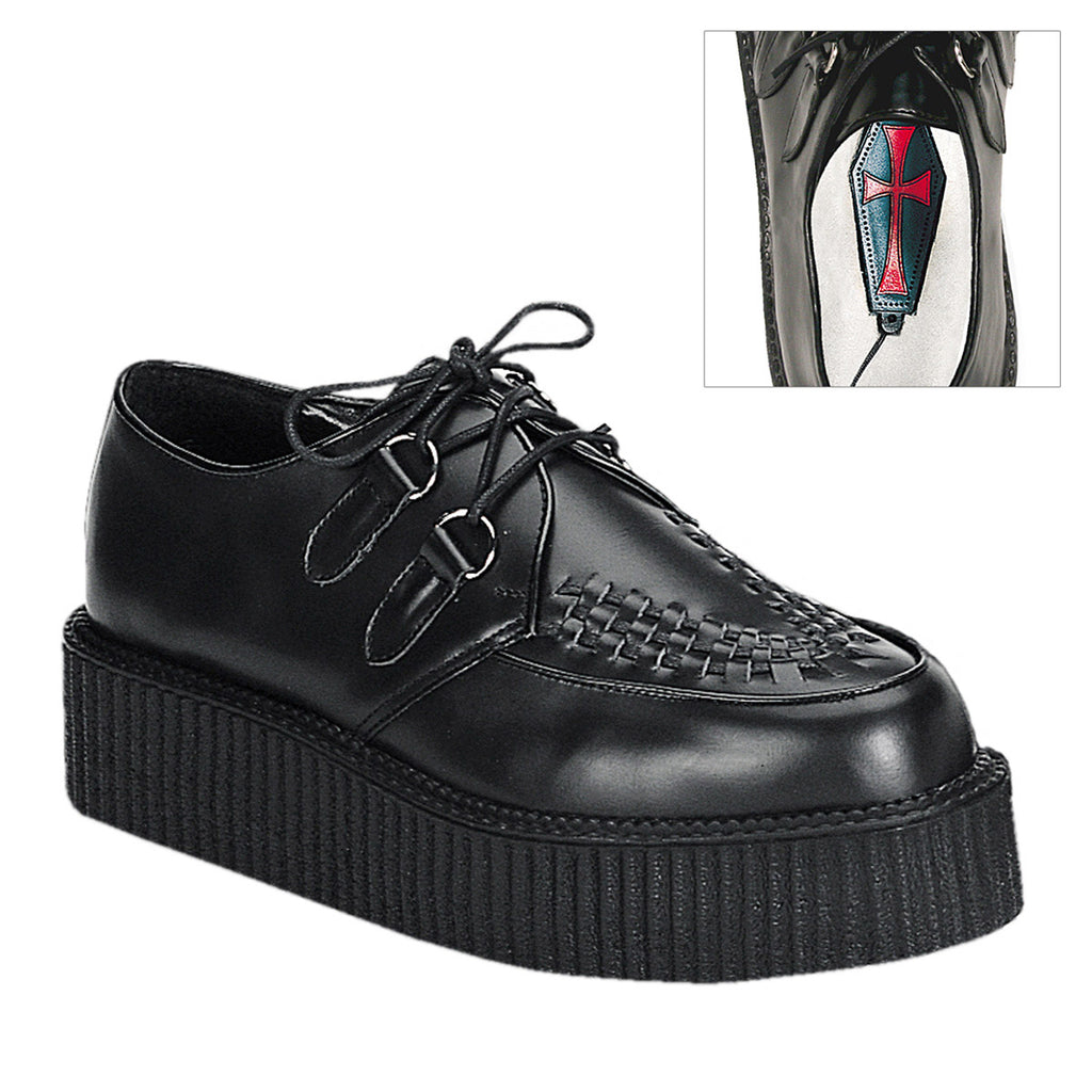 Goth Punk Rockabilly Leather Creeper Platform Boots Boat Shoes Pleaser Demonia CREEPER/402