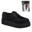 Rockabilly Punk Goth Suede Lace Platform Creeper Boots Boat Shoes Pleaser Demonia CREEPER/402S