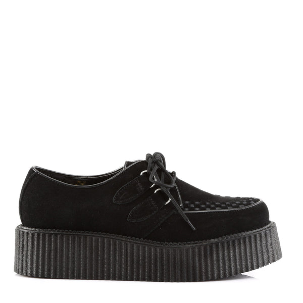 Rockabilly Punk Goth Suede Lace Platform Creeper Boots Boat Shoes Pleaser Demonia CREEPER/402S
