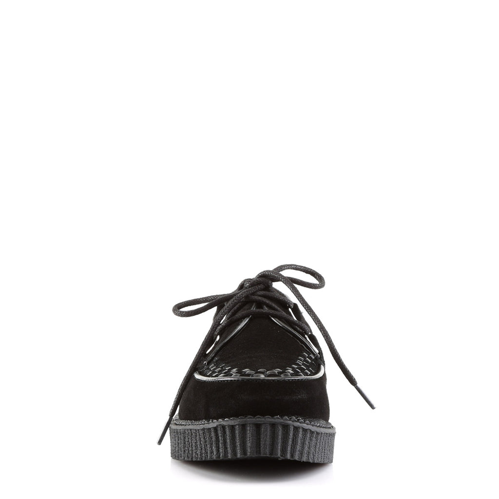 Gothic Rockabilly Punk Suede Lace Up Creeper Boots Boat Shoes Pleaser Demonia CREEPER/602S