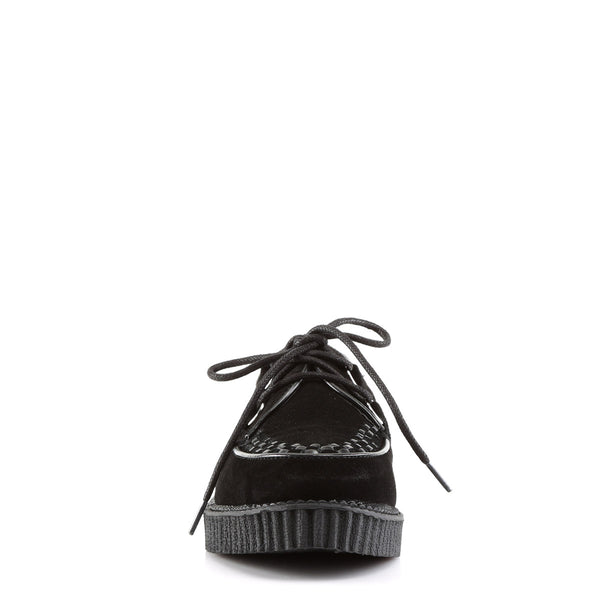 Gothic Rockabilly Punk Suede Lace Up Creeper Boots Boat Shoes Pleaser Demonia CREEPER/602S