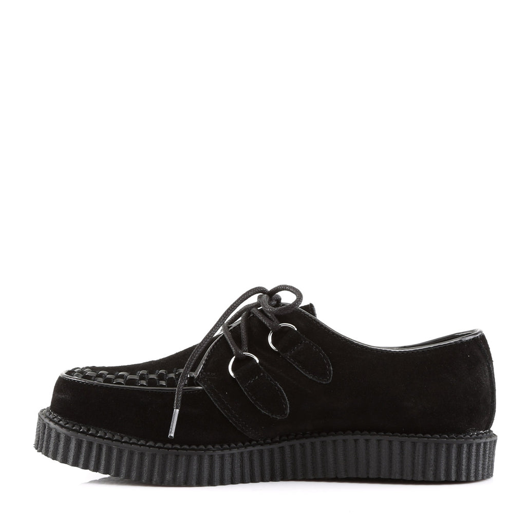 Gothic Rockabilly Punk Suede Lace Up Creeper Boots Boat Shoes Pleaser Demonia CREEPER/602S