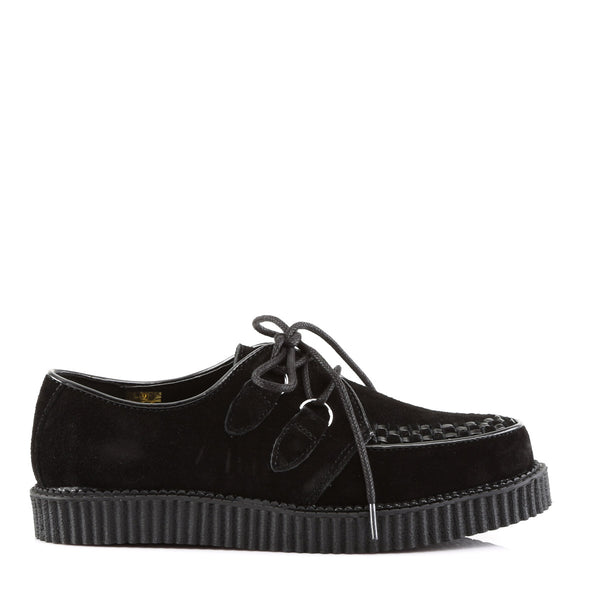 Gothic Rockabilly Punk Suede Lace Up Creeper Boots Boat Shoes Pleaser Demonia CREEPER/602S