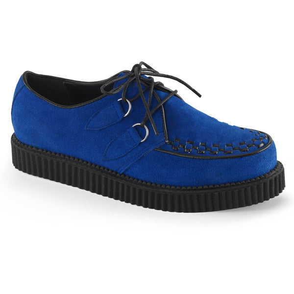 1" Pf D-ring Lace-up Creeper W/interwoven Apron & Piping Pleaser Demonia CREEPER/602S