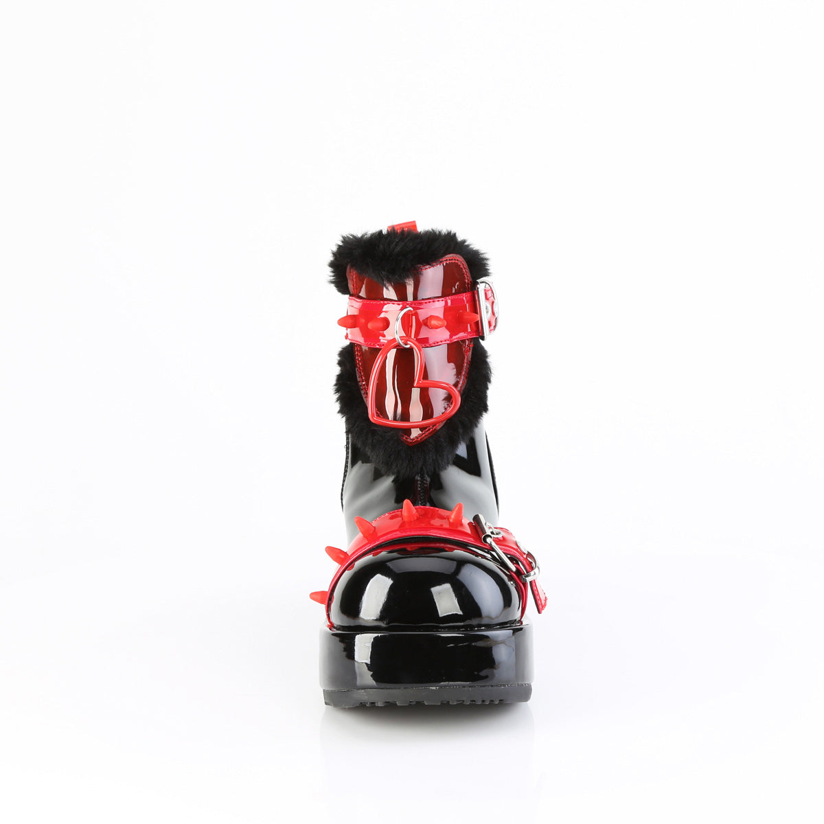 Demonia Cubby-57 Fur Lined 2 3/4 Inch Platform Ankle Boots Secondary image