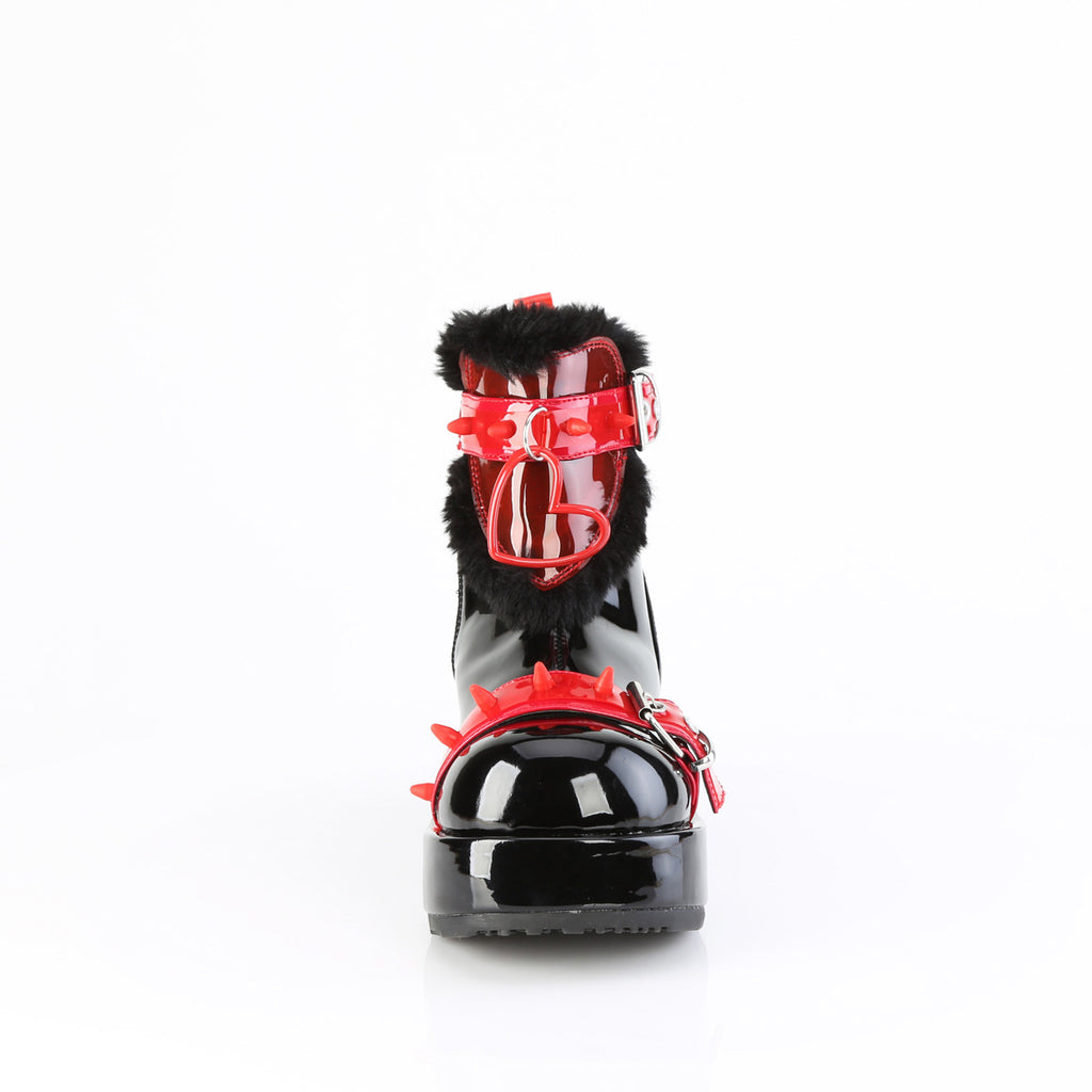 2 3/4" Platform Ankle Boot, Inside Zip Pleaser Demonia CUBBY/57