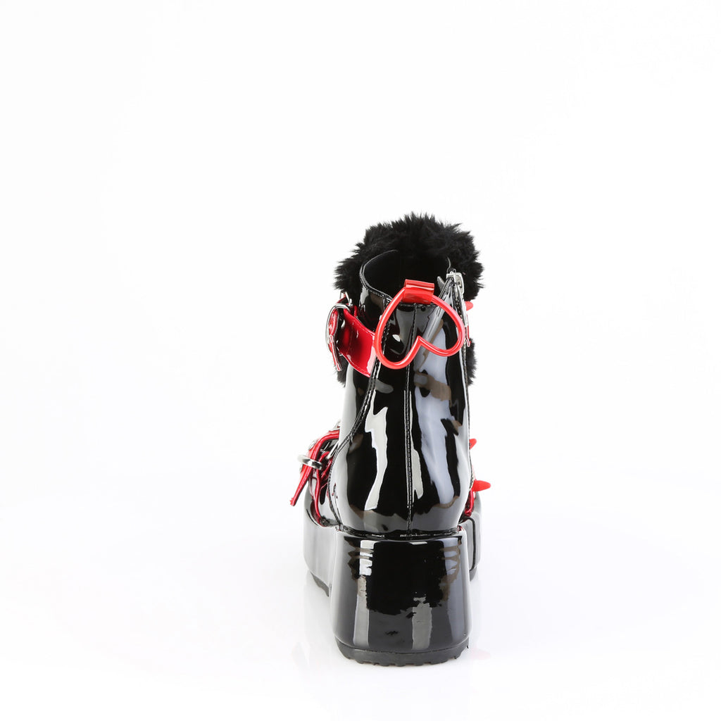 2 3/4" Platform Ankle Boot, Inside Zip Pleaser Demonia CUBBY/57