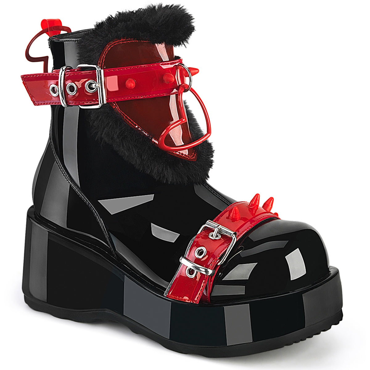 2 3/4" Platform Ankle Boot, Inside Zip Pleaser Demonia CUBBY/57 Main image