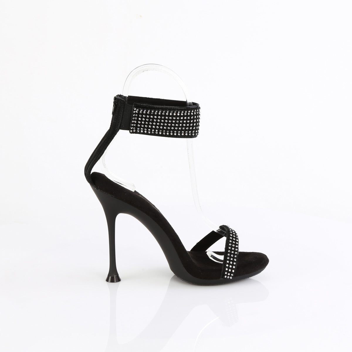 4 1/2" Heel, 2/5" Pf Ankle Strap Sandal W/Rs Pleaser Fabulicious CUPID/440