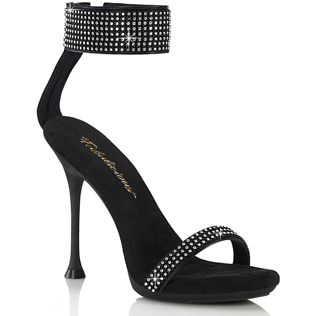4 1/2" Heel, 2/5" Pf Ankle Strap Sandal W/Rs Pleaser Fabulicious CUPID/440