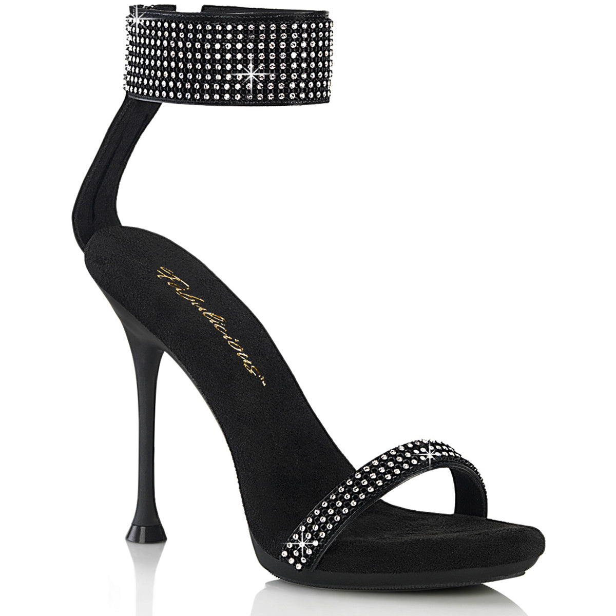 4 1/2" Heel, 2/5" Pf Ankle Strap Sandal W/Rs Pleaser Fabulicious CUPID/440