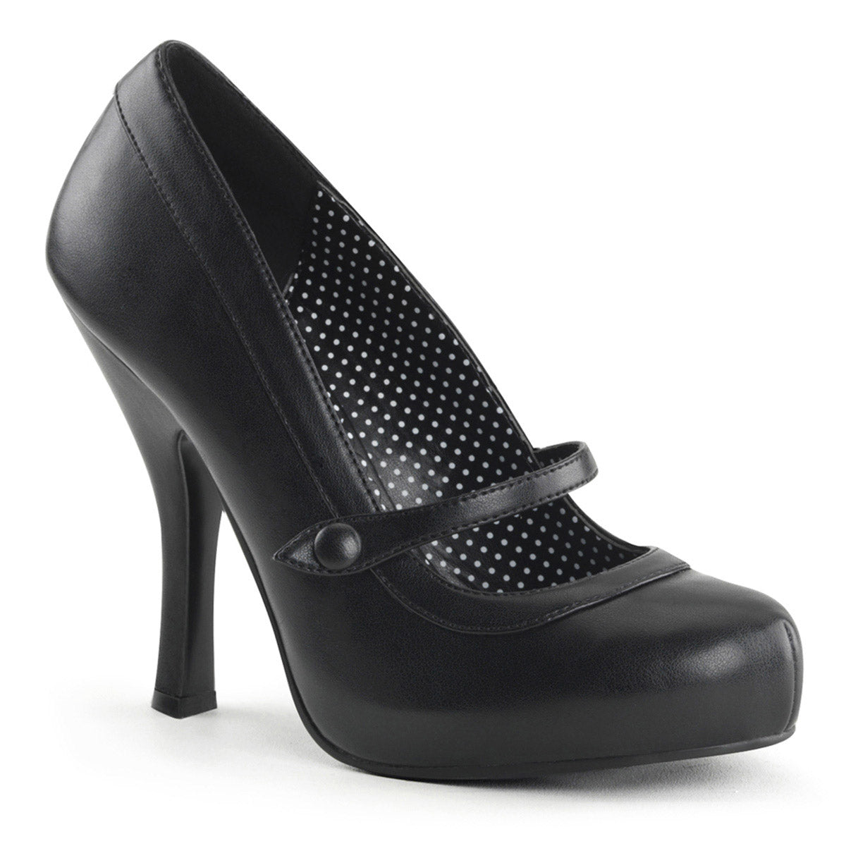 Sexy Polka Dot Lined Hidden Platform Mary Jane Pump High Heels Shoes Pleaser Pin Up Couture CUTIEPIE/02