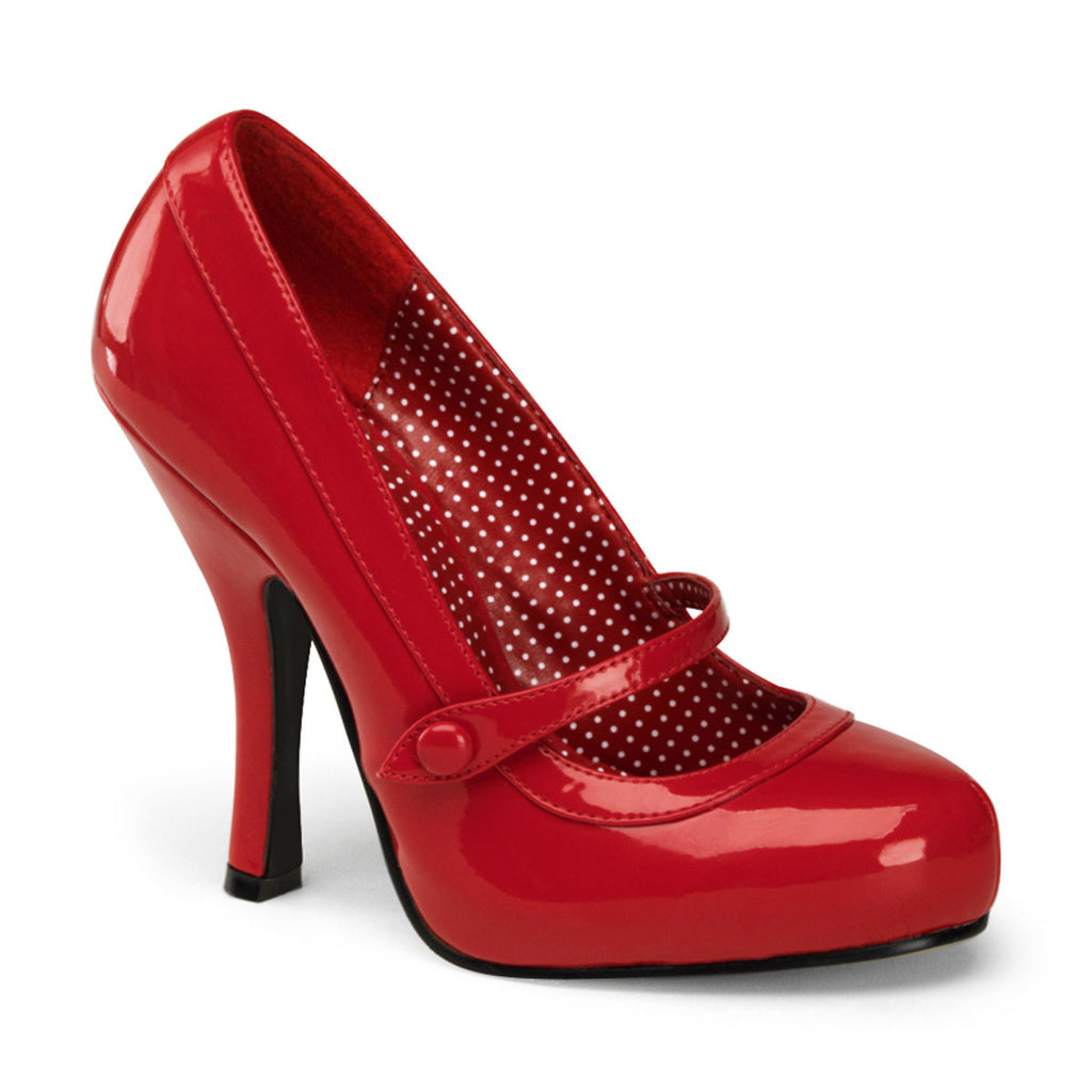 Sexy Polka Dot Lined Hidden Platform Mary Jane Pump High Heels Shoes Pleaser Pin Up Couture CUTIEPIE/02