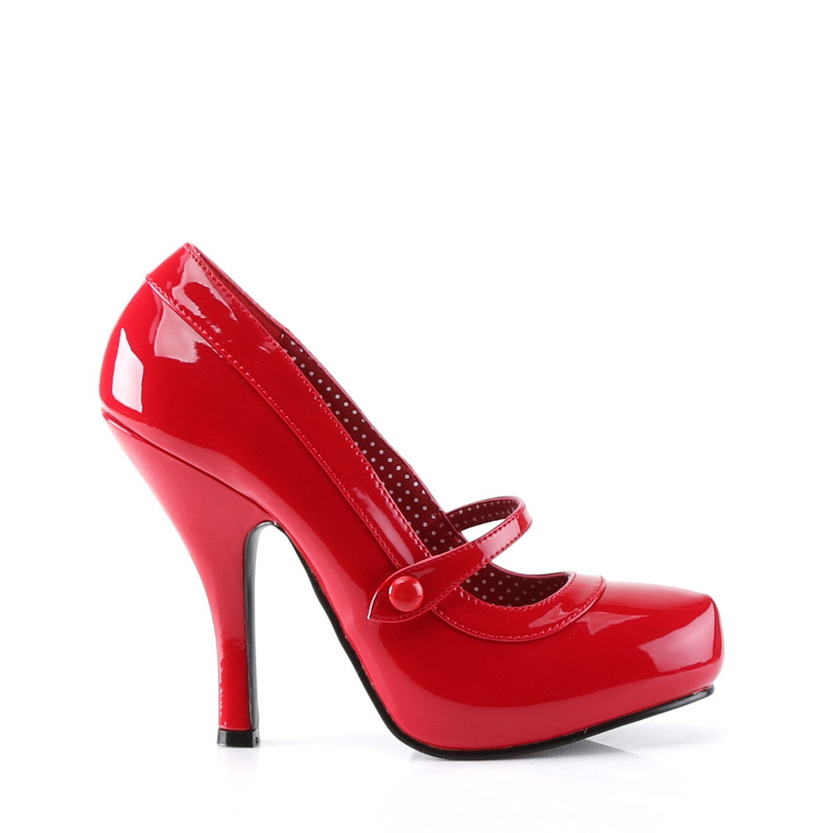 Sexy Polka Dot Lined Hidden Platform Mary Jane Pump High Heels Shoes Pleaser Pin Up Couture CUTIEPIE/02