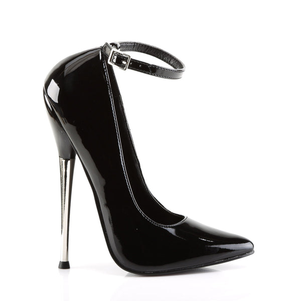 Ankle Strap Pointed Toe Brass Heel Pumps Stiletto High Heels Shoes Pleaser Devious DAGGER/12