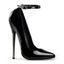Ankle Strap Pointed Toe Brass Heel Pumps Stiletto High Heels Shoes Pleaser Devious DAGGER/12