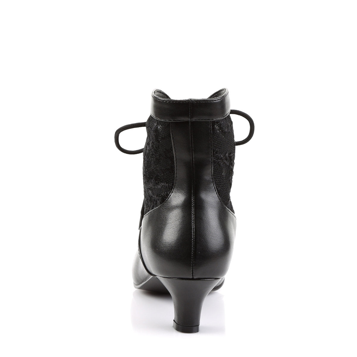 Sexy Lace Victorian Ankle Booties Pioneer No Zip Kitten Heels Shoes Pleaser Funtasma DAME/05