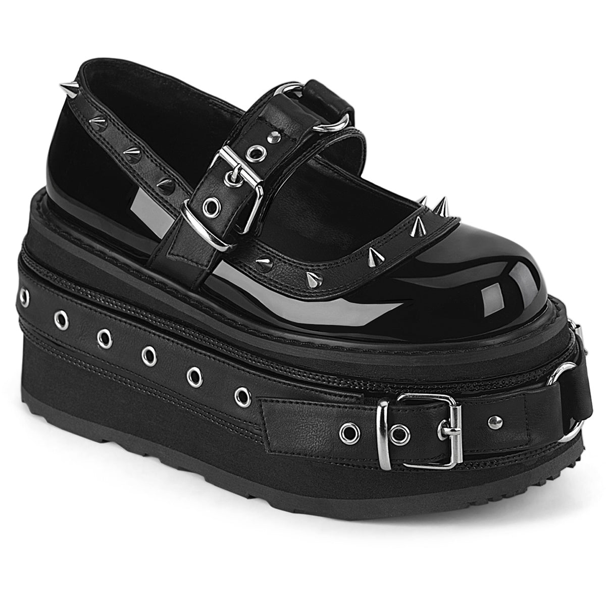 3 1/2" Pf Lace-Up Maryjane Pleaser Demonia DAMNED/20
