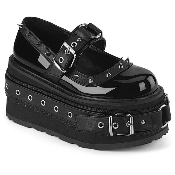 3 1/2" Pf Lace-Up Maryjane Pleaser Demonia DAMNED/20