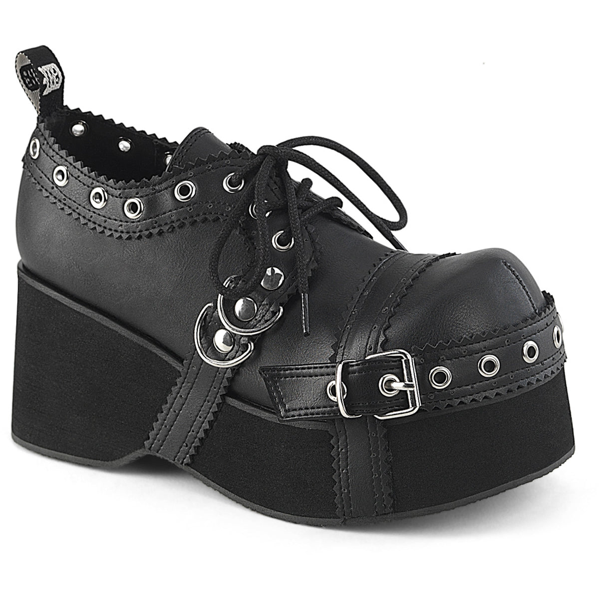 3 1/4" Pf Lace-Up Oxford Shoe Pleaser Demonia DANK/28 Main image