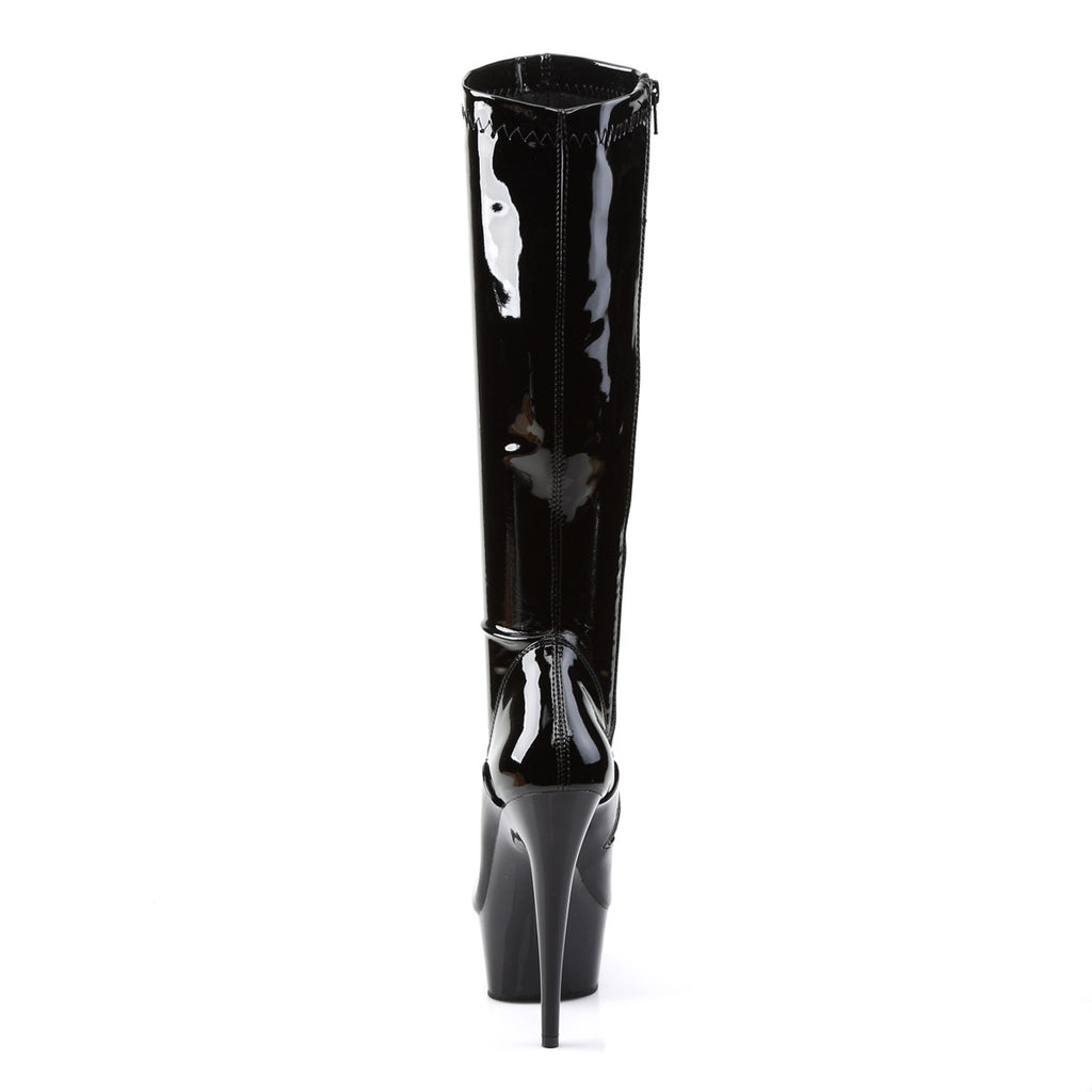 Stretch Knee High Platform Stiletto High Heel Boots Shoes Pleaser Pleaser DELIGHT/2000