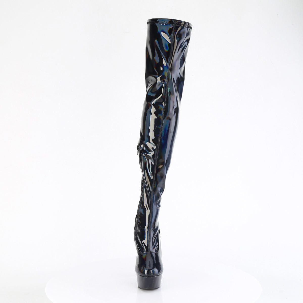 6" Heel, 1 3/4" Pf Stretch Thigh Boot,  12" Side Zip Pleaser Pleaser DELIGHT/3000HWR