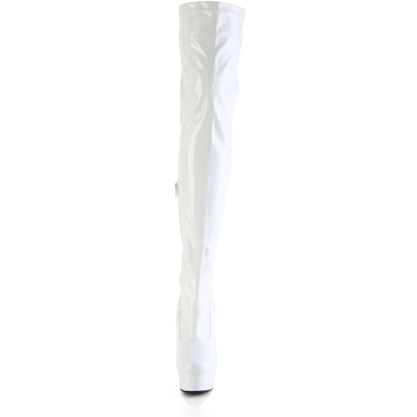 6" Heel, 1 3/4" Pf Stretch Thigh Boot,  12" Side Zip Pleaser Pleaser DELIGHT/3000HWR