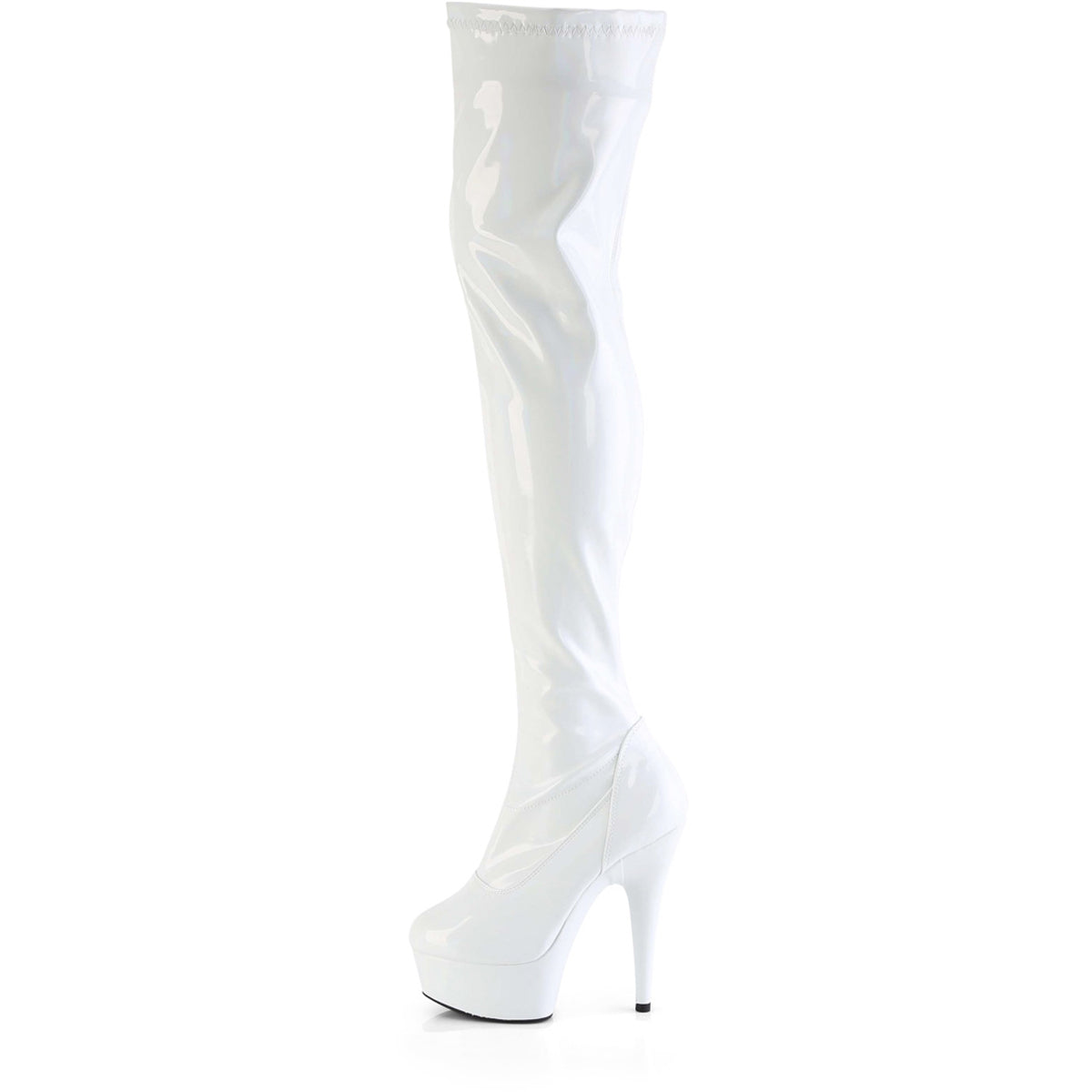6" Heel, 1 3/4" Pf Stretch Thigh Boot,  12" Side Zip Pleaser Pleaser DELIGHT/3000HWR