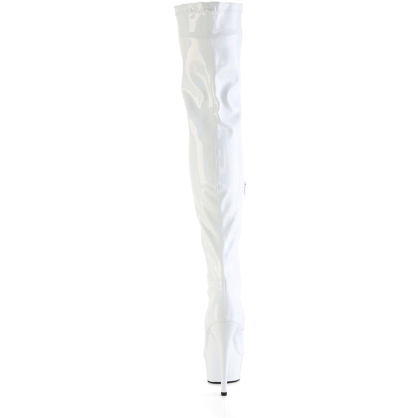 6" Heel, 1 3/4" Pf Stretch Thigh Boot,  12" Side Zip Pleaser Pleaser DELIGHT/3000HWR