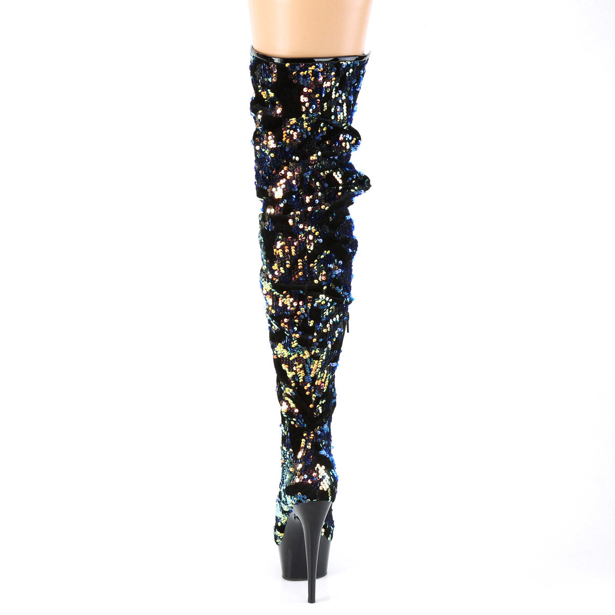 6" Heel, 1 3/4" Pf Slouch Thigh Boot, Side Zip Pleaser Pleaser DELIGHT/3004